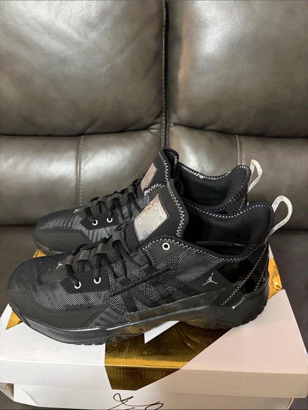 Jordan One Take II (Russell Westbrook’s) Men’s 12 Black/Metallic Silver. NIB